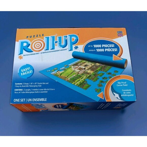 MasterPieces Puzzle Roll-Up Storage Mat β Up to 1500 Pieces β Large 24" x 42" - Picture 2 of 5